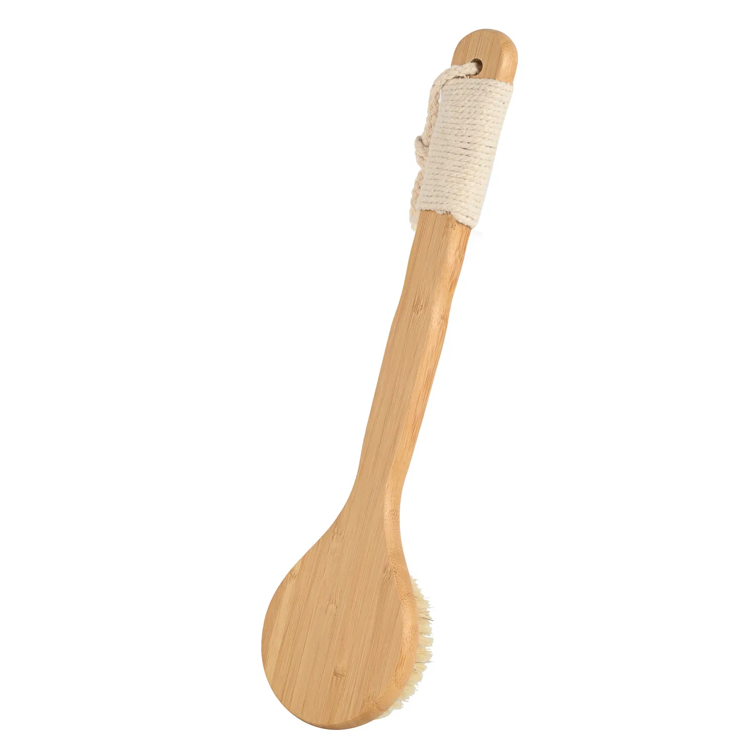 Wooden Bath Brush, Bamboo Long Handle Back Scrubber Brush, Dry Body Brush, Eco Friendly Bath Brush, Body Washing Brush, Natural Body Brush