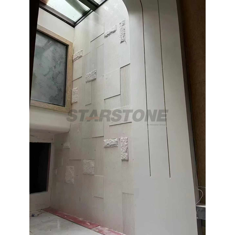 Natural Honed Stone Desert Beige Limestone Wall Tile for Outdoor Facade Design
