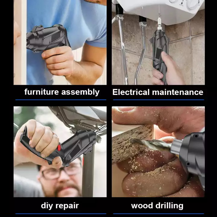 3.6V Cordless Electric Battery Adjustable Torque Screwdrivers Bit Precision Screwdriver Set