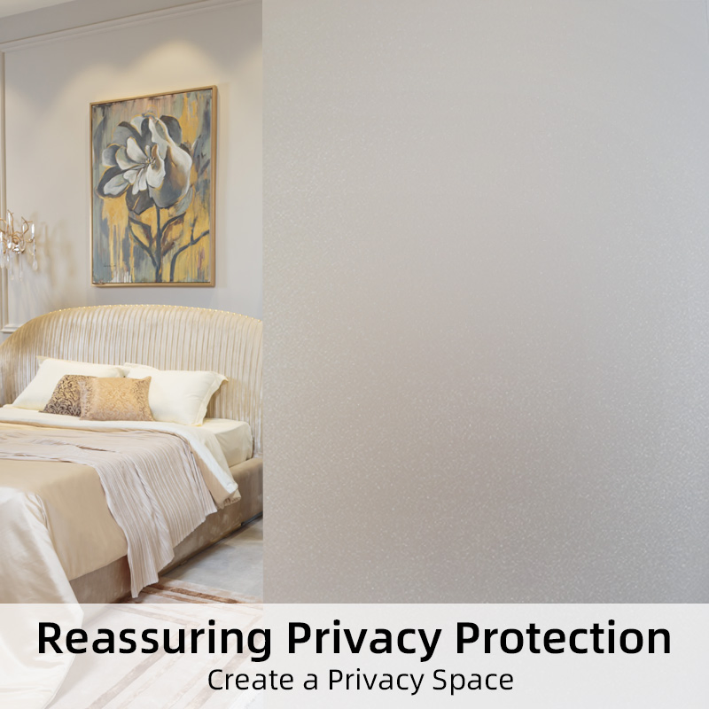 Frosted Window Privacy Self-Adhesive Film with Heat Control and UV Blocking Functions Suitable for Homes and Offices