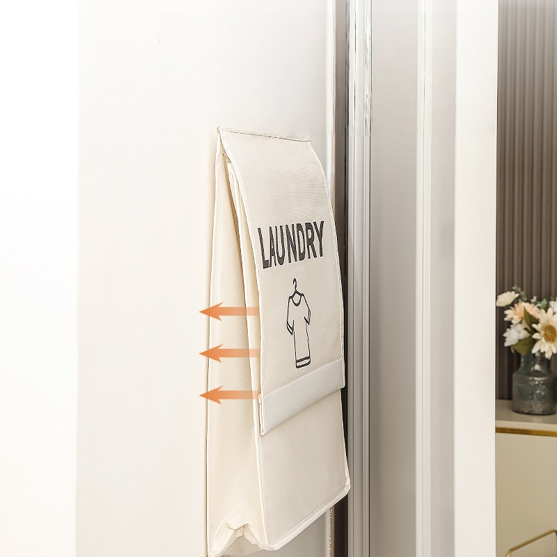 Hanging Laundry Hamper, Hanging Laundry Basket, Slim Laundry Hamper Bag with Handles