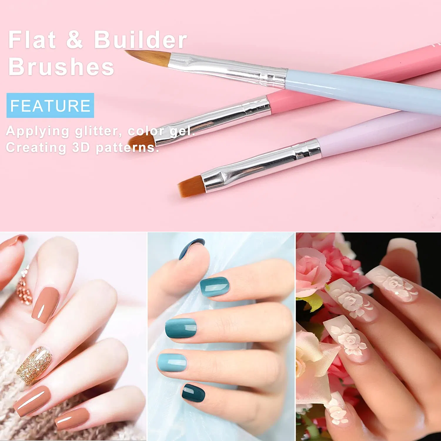Nail Art Tools Design Painting Brushes Builder Gel Dotting Pen