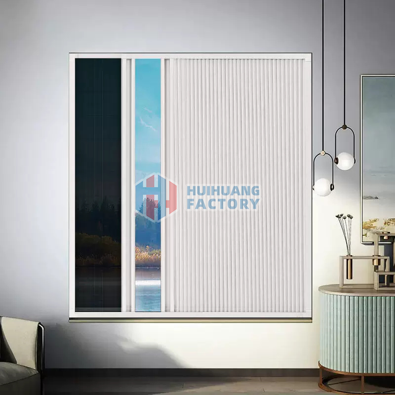 Sunshade Blinds Shades Foldable Sliding Mosquito Net and Honeycomb Blinds for Window