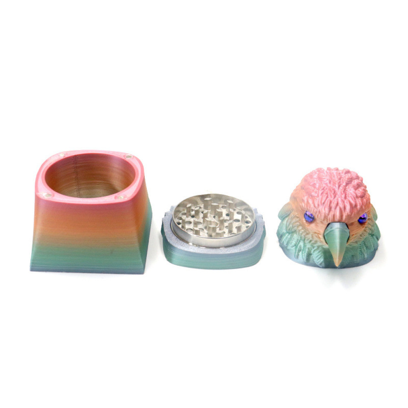3 Layers Gradient-Colored Eagle-Shaped Grinder New Style Grinder for Shop Zinc Alloy Grinder