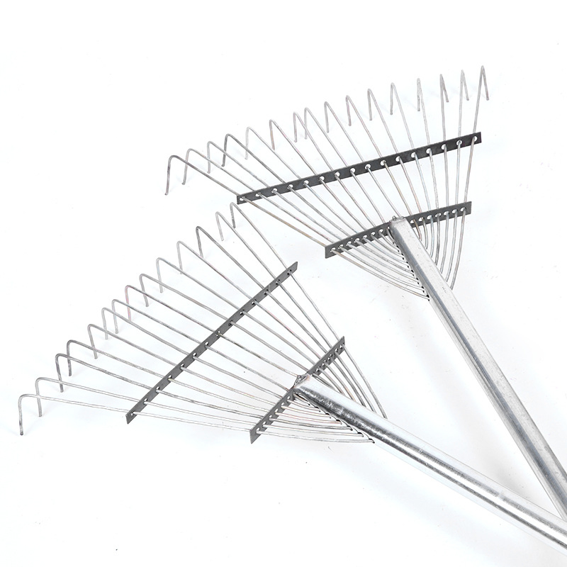 15 Tine Steel Leaf Rake New Gardening Tools Garden Equipment