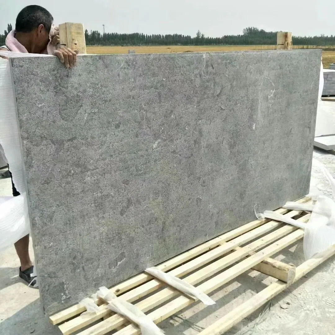 Building Material Natural Limestone Flamed/Acid/Honed Bluestone for Floor Tiles and Paving Stone and Wall Cladding/Facade