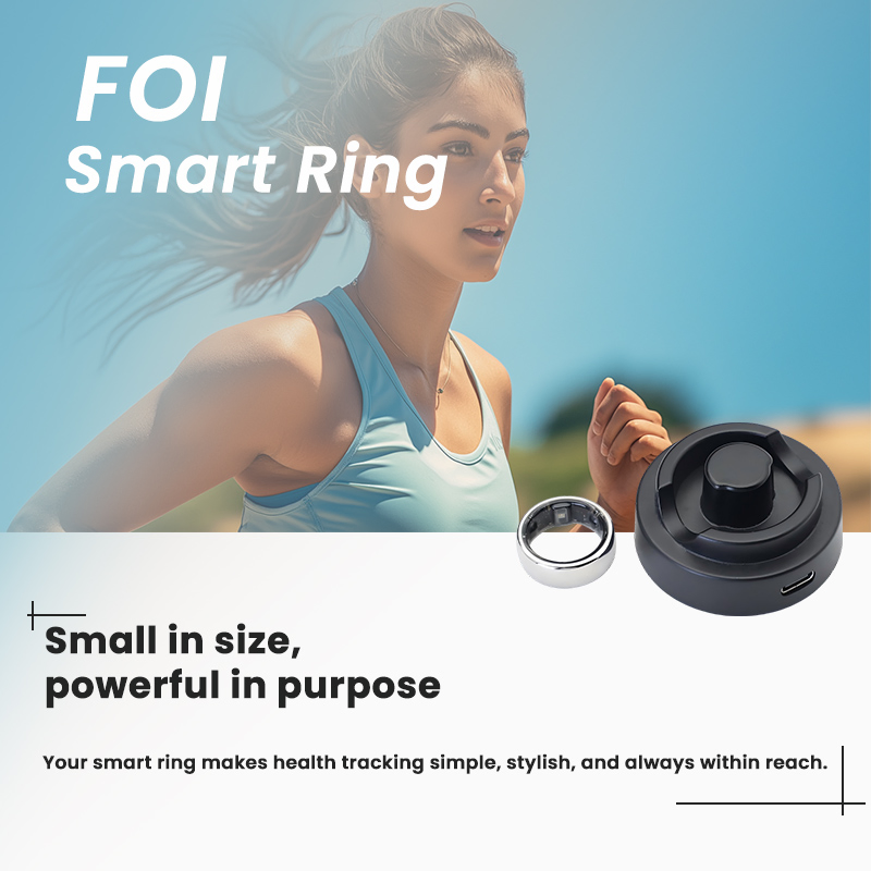 Muslim Titanium Heart Rate Blood Pressure Diabetic Smart Rings NFC RFID GPS for Men with Fitness Health Tracker