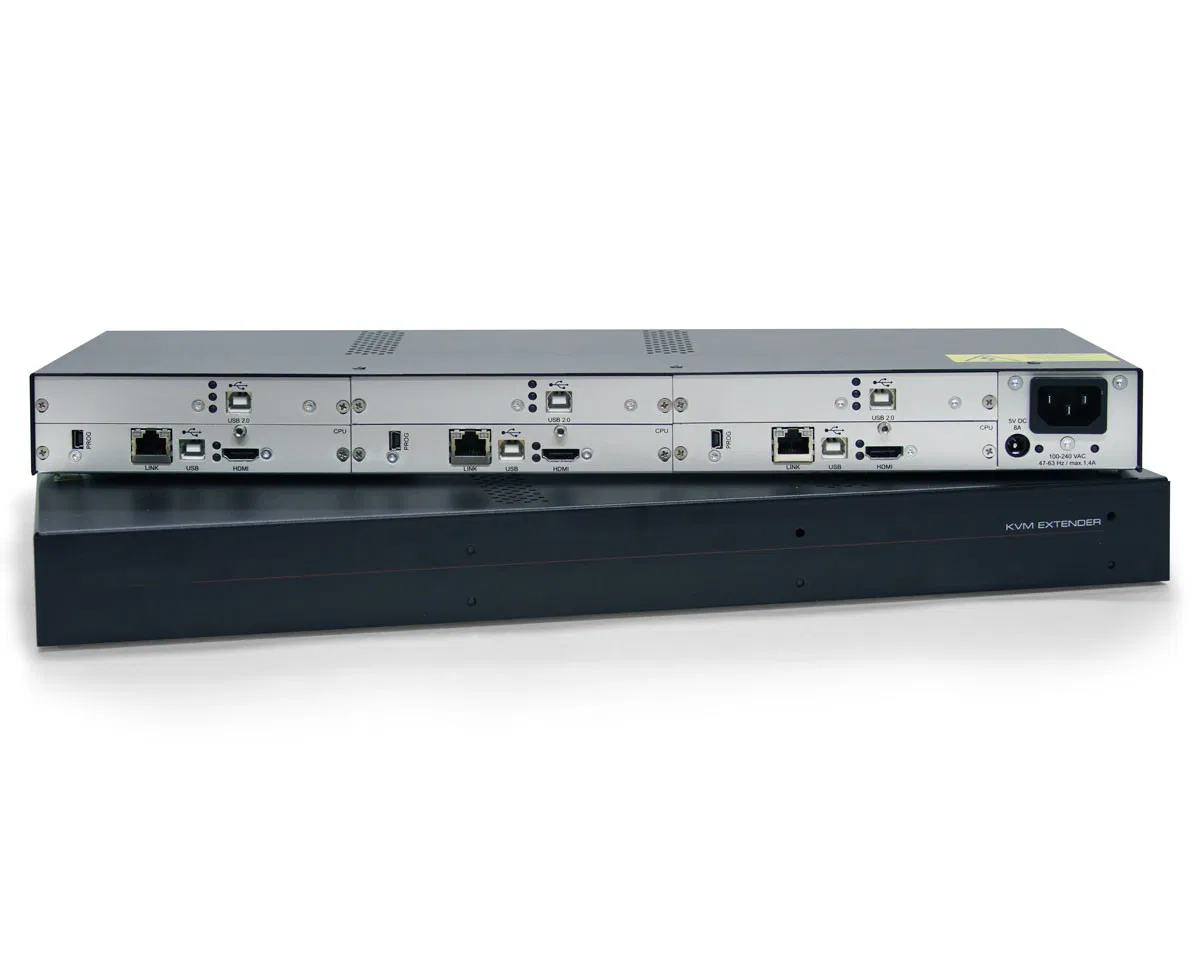 Матричный KVM-коммутатор Cat5 4x32 с IP-доступом