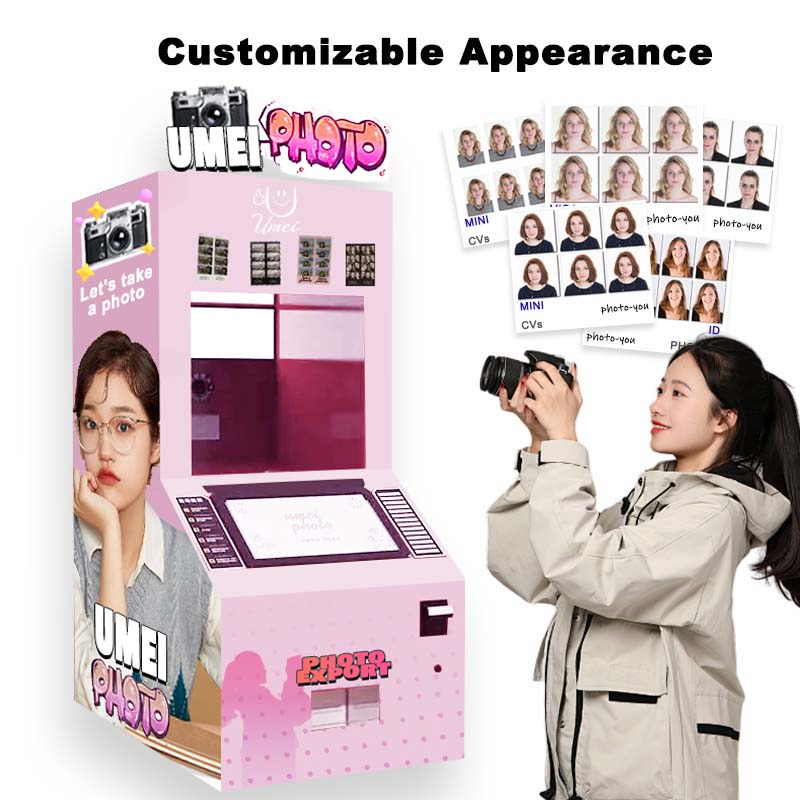Custom Shell Touch Screen Vending Machine Selfie Camera Photo Booth