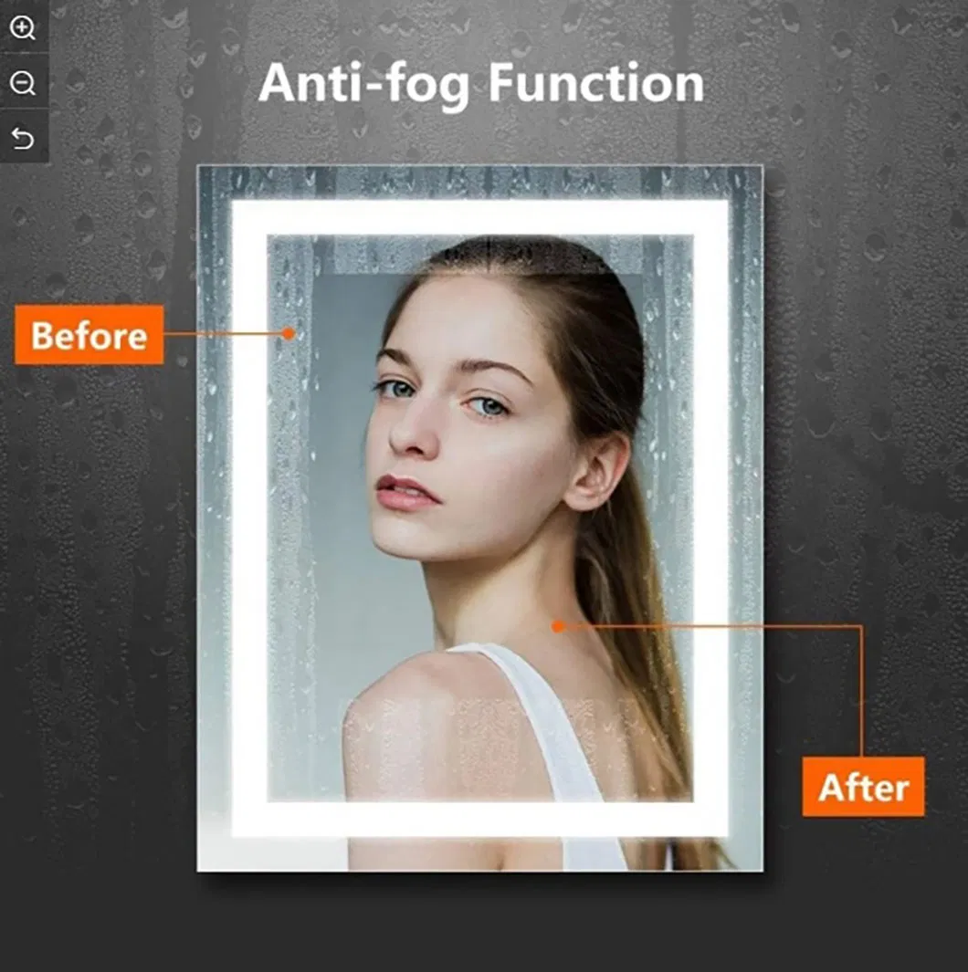 Smart LED Rectangle Bathroom Mirror for Hotels and Homes