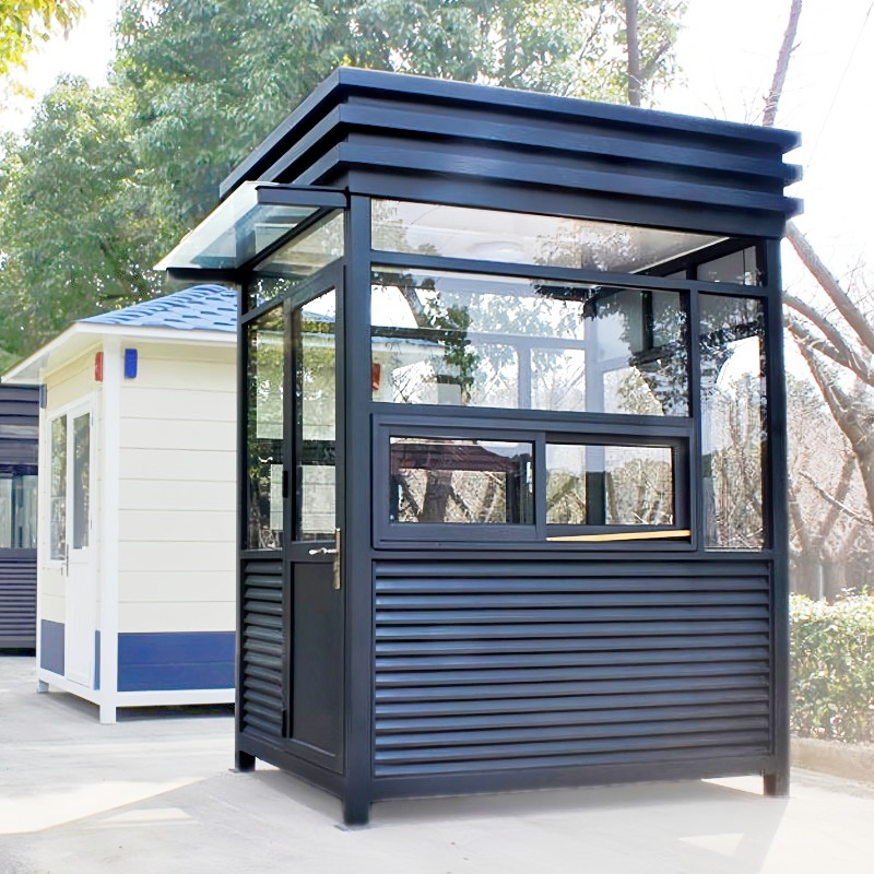 1.2m/1.5m/2m/2.5m Outdoor Steel Frame Luxury Modular Mobile Modern Portable Prefab Sentry Box for Prefabricated Kiosk Security Guard Houses