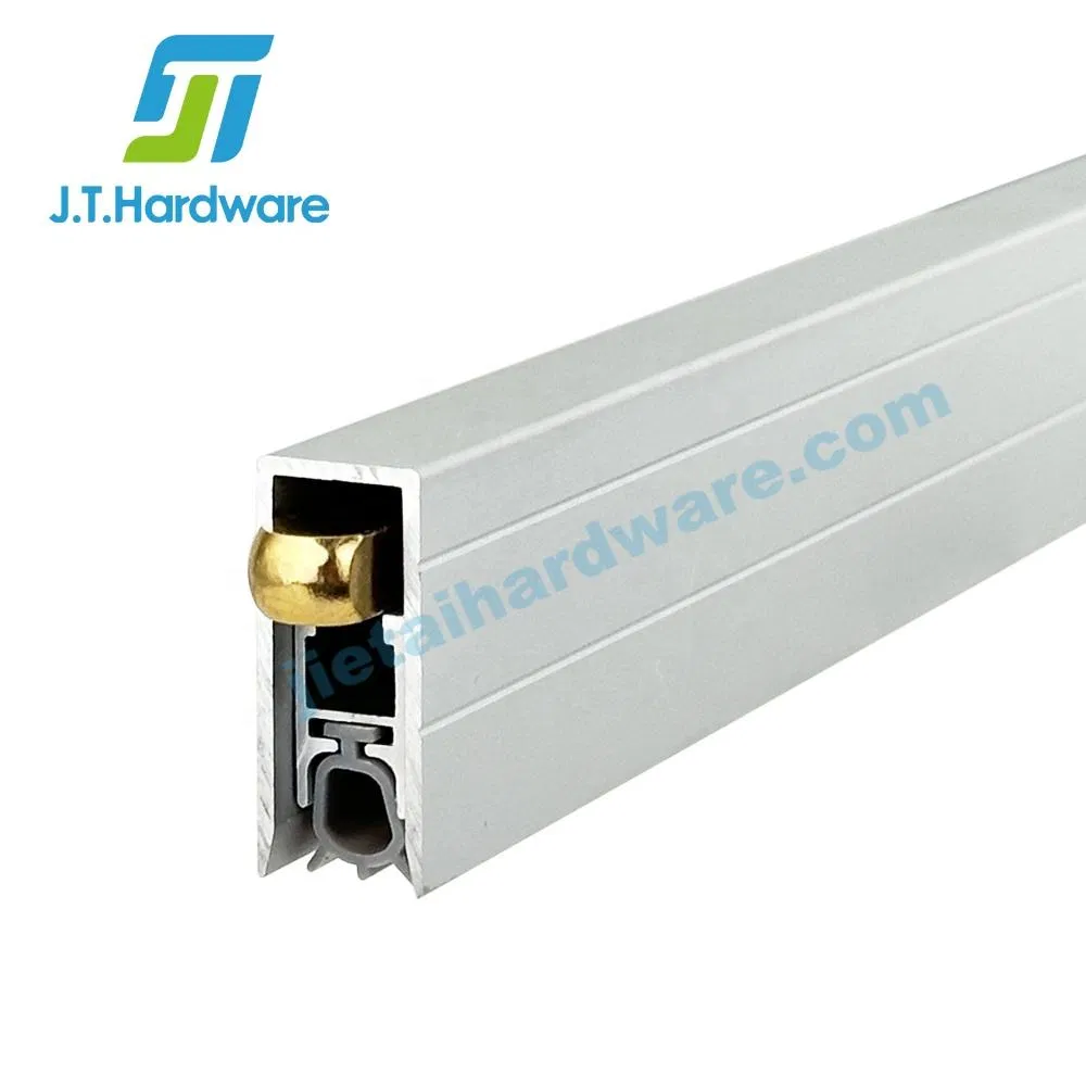 6063 Aluminium U Shaped Automatic up Down Door Seal Weatherstrips Concealed Door Bottom Seal