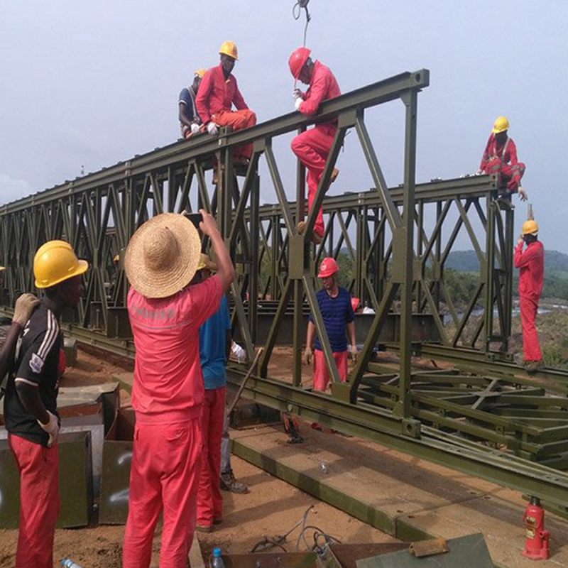 Fast Assembled Manufacturer Emerging Bailey Type Portable Steel Structure Bridge