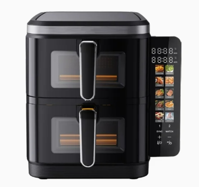11L Double Basket Air Fryer 2025 New Model Large Capacity High Quality Visual Window Hot Sale