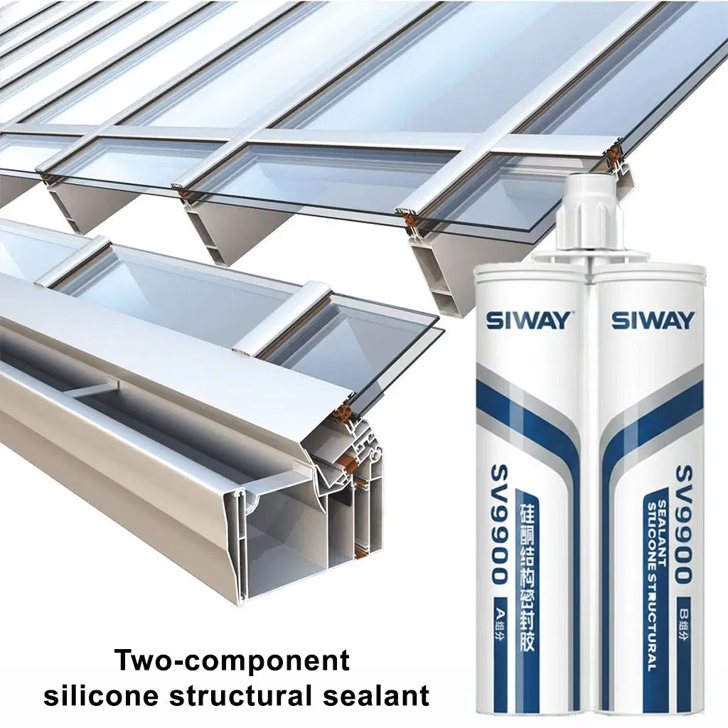Siway Factory Alkoxy RTV Silicone Fast Curing 9900 Neutral Structural Silicone Sealant for Igu
