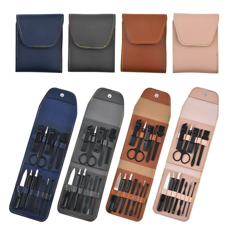 Nail Clipper Pedicure Eyebrow Clipper Set Decoration Nail Tools 12 Sets.