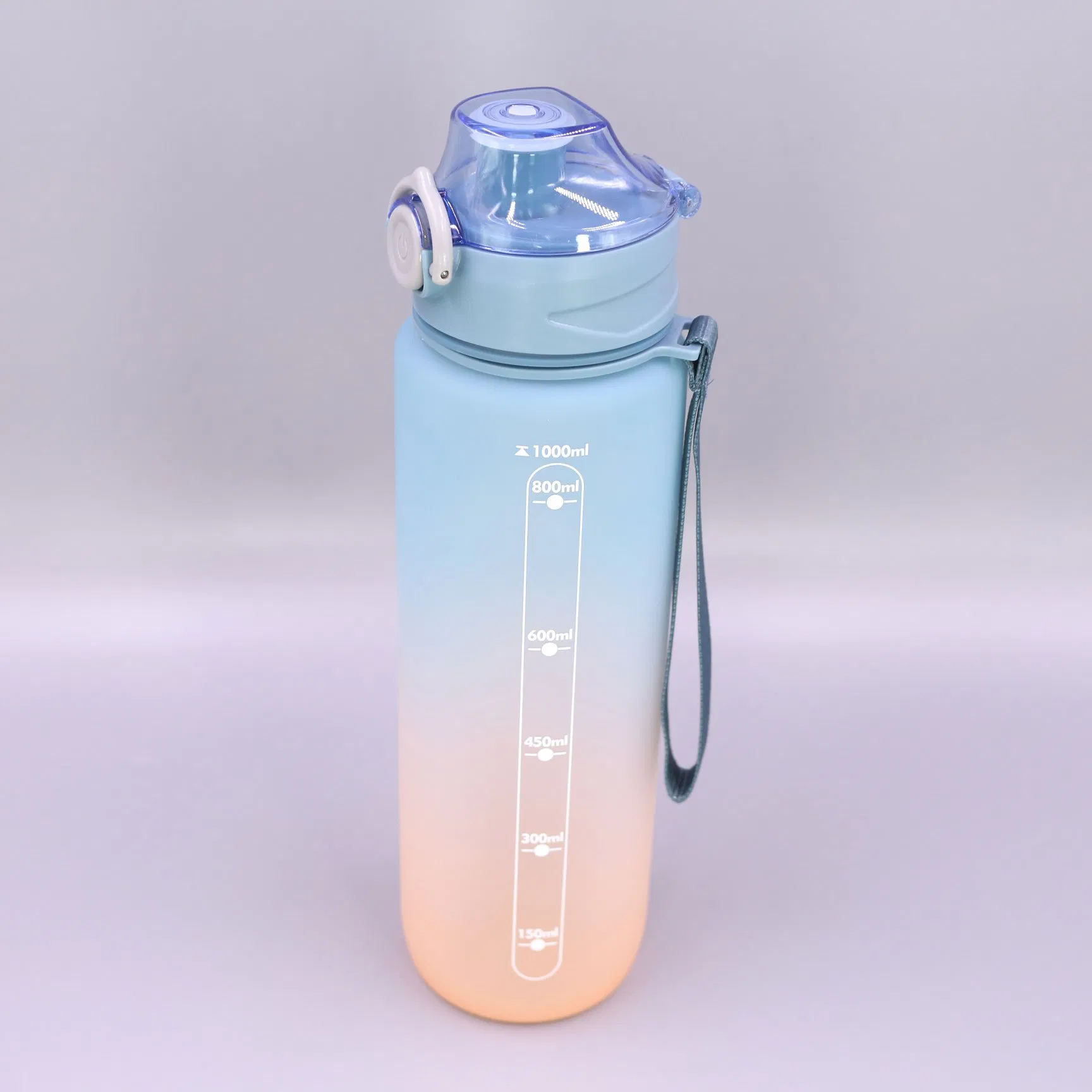 New design sports water bottle with strainer with lanyard for camping