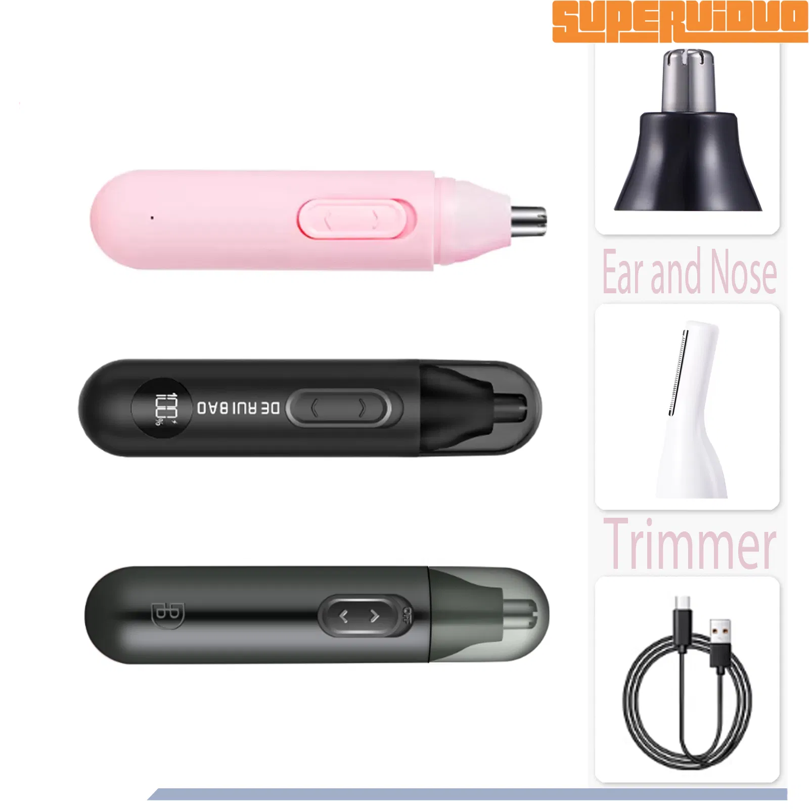 Smart Digitalized Facial Maintenance Ear and Nose Trimmer
