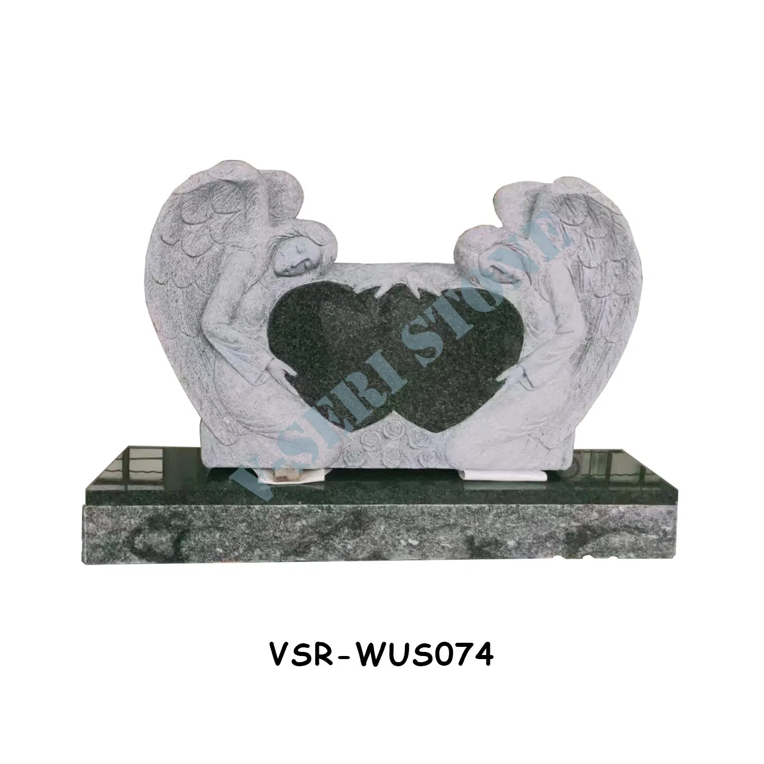 Personalized Customization Bahama Blue Granite Butterfly Headstones Monument for Graves