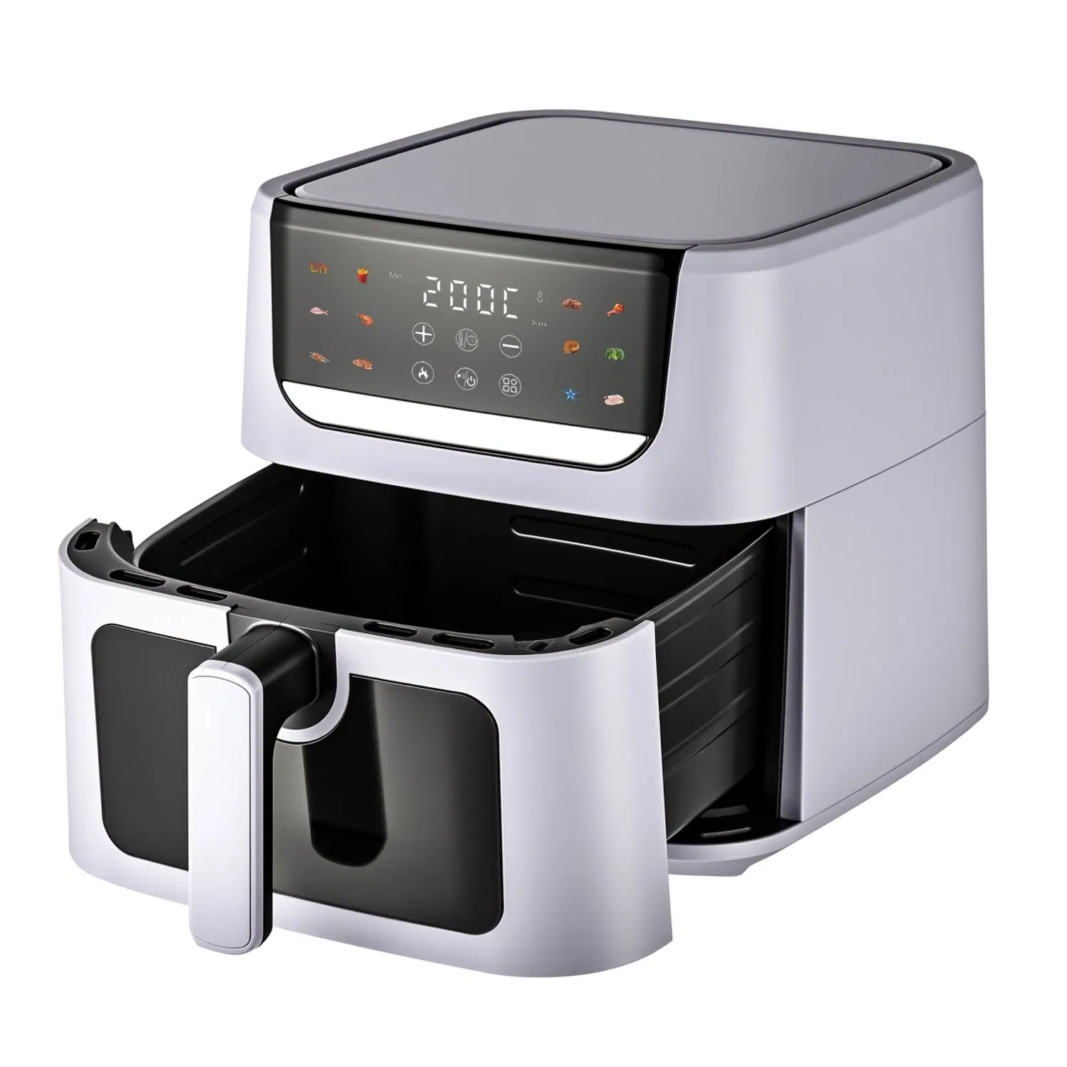 Mechancial Air Fryer 6L Visible Window Household Kitchenware Air Fryer