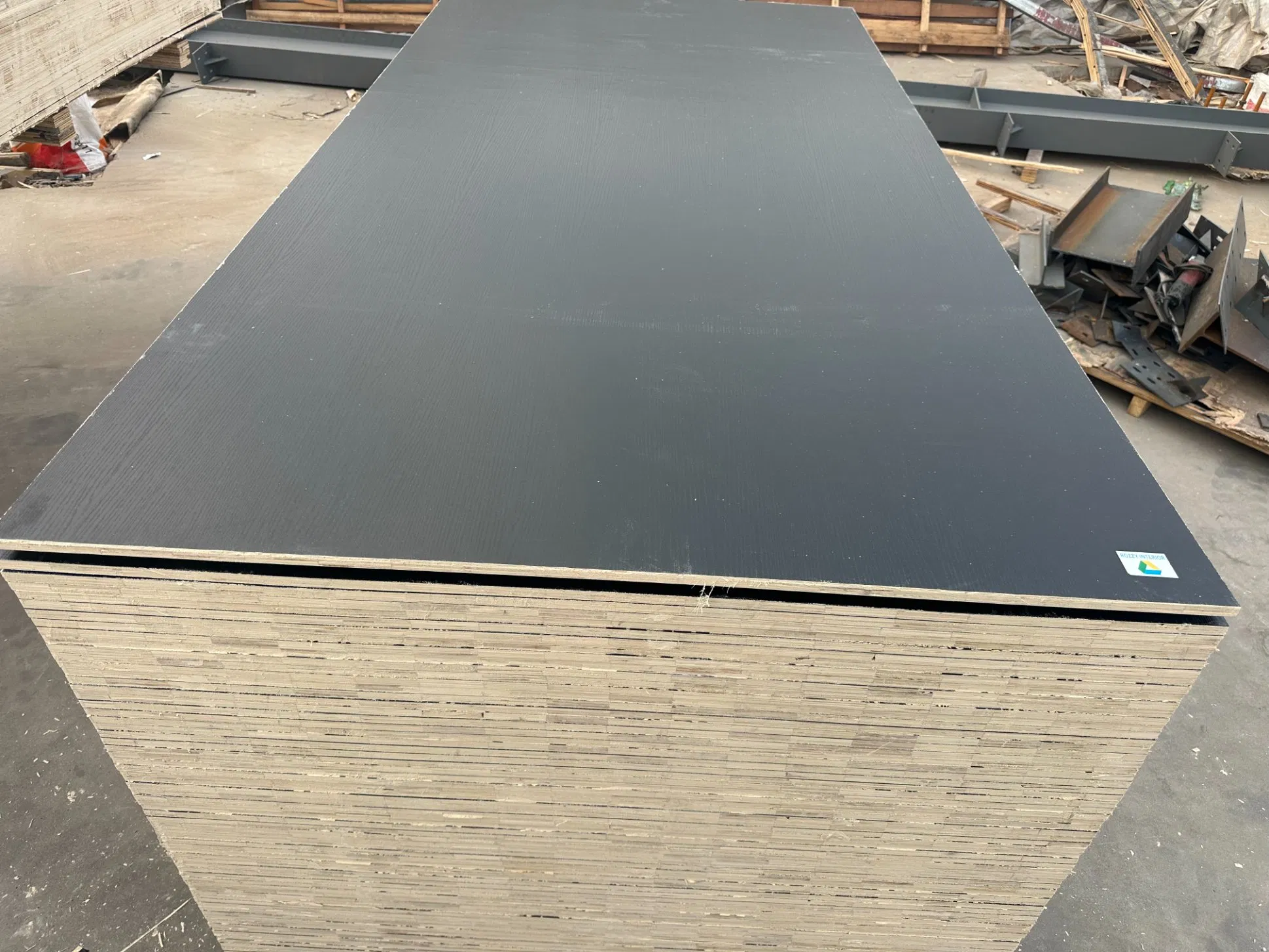 Furniture Grade Full Poplar Core Double Sided Melamine Veneer Laminated Plywood