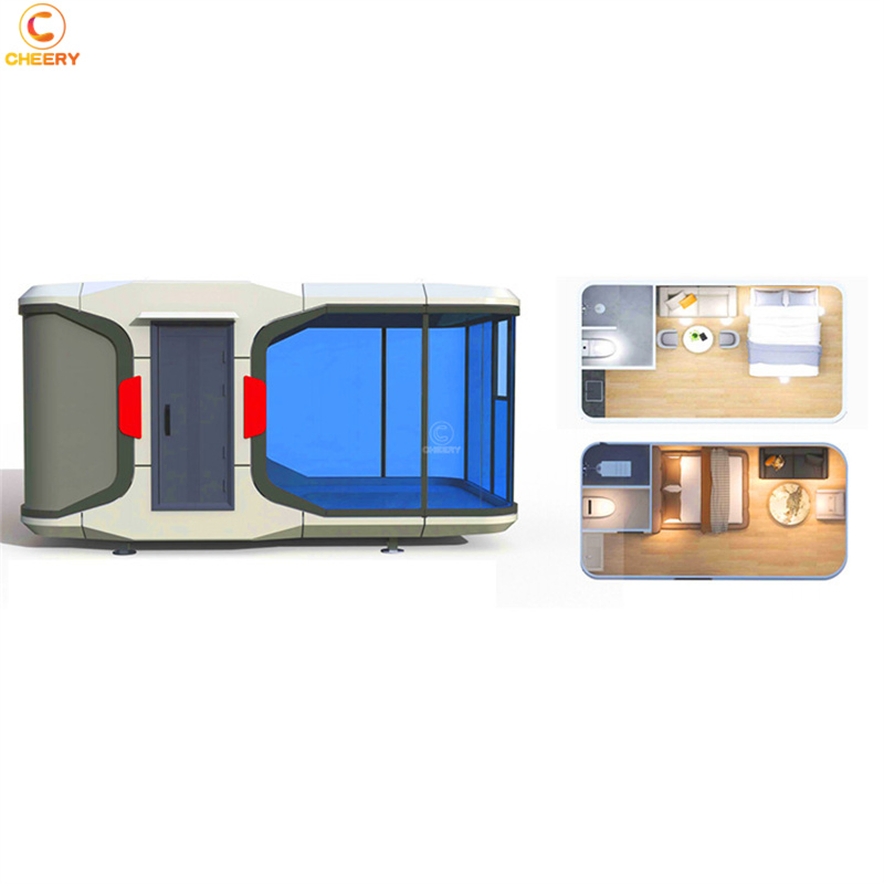 Luxury Sleeping Mobile Tiny House Space Capsule Prefab House