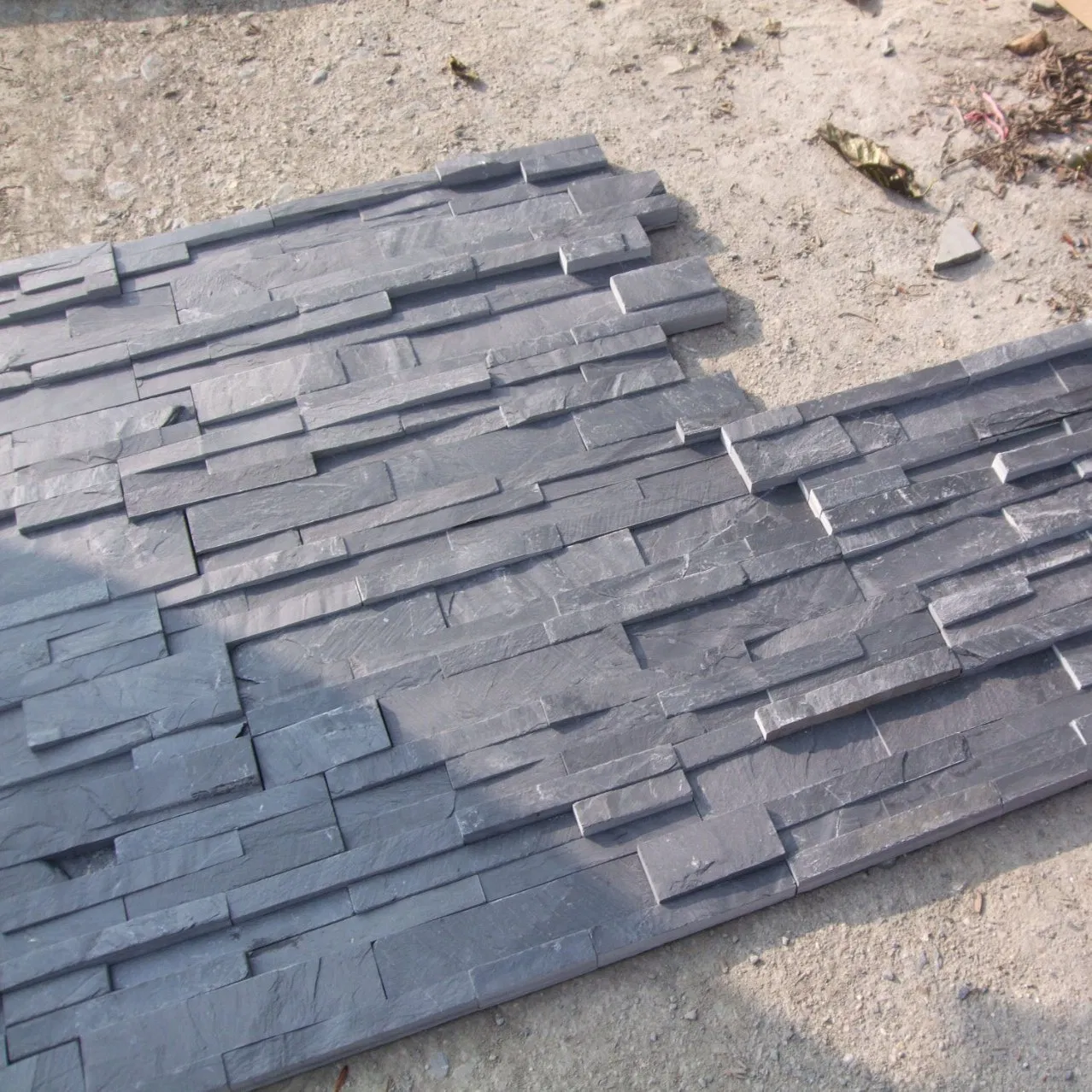 Natural Slate Slate Pencil Design Ledge Stone Water Feature Wall Panels Culture Stone