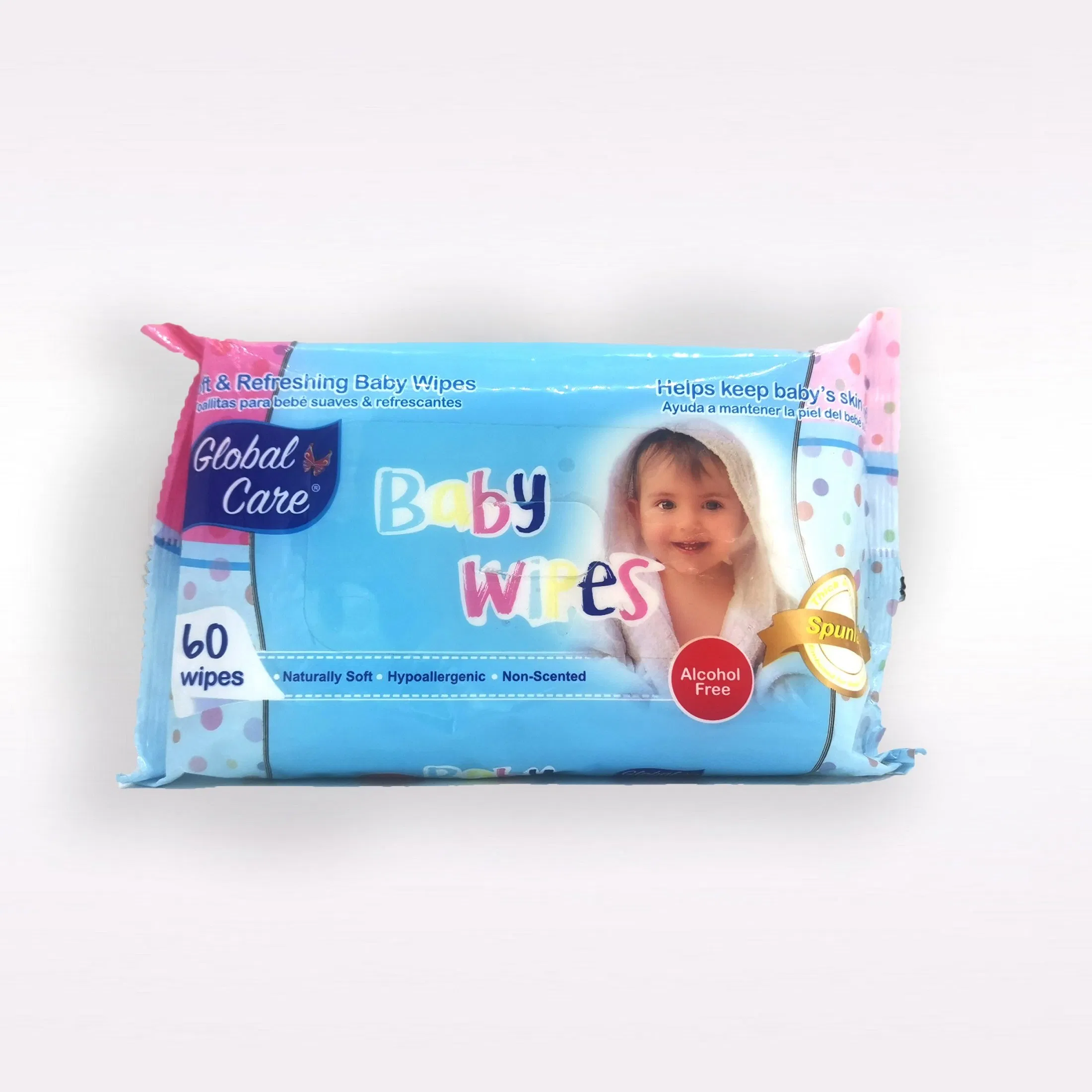 Private Label Baby Biodegradable Wipe Alcohol Free Baby Wet Wipe Antibacterial Tissue Factory Price