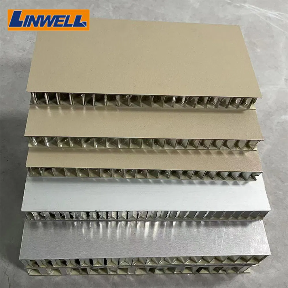 Curve Black Aluminum Honeycomb Panel for Facade Wall Cladding 15mm