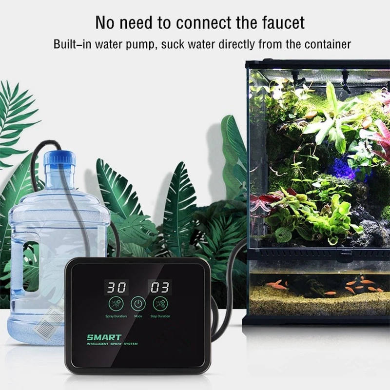 Automatic Intelligent Mist System Spraying Device Plant Humidifier Timer with LCD Screen