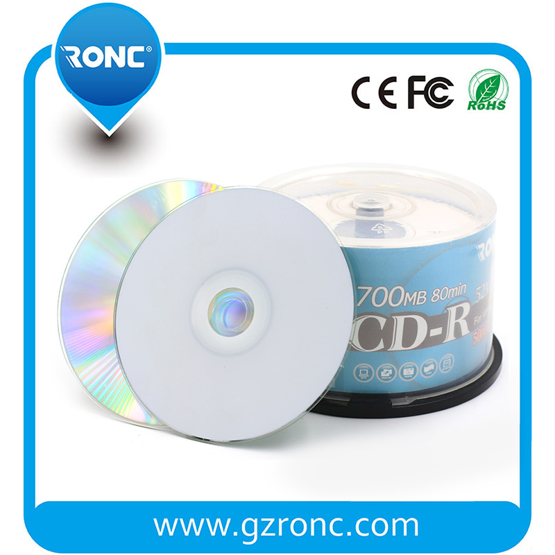 Чистый CD-R диск 700МБ 80мин 52X для печати