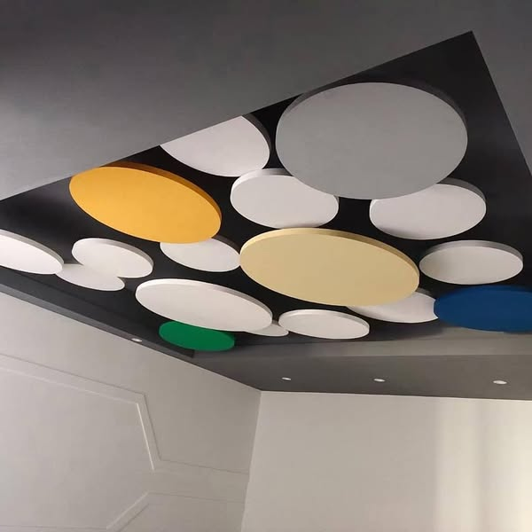High-Performance Acoustic Cloud Hanging Panels with Reinforced Fiberglass Fill Delivering Nrc 0.9 for Superior Sound Absorption
