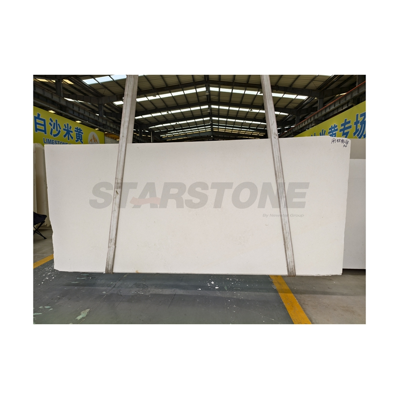Starstone Top Quality Wholesale Natural Stone Fireplace Mantel Wall Panel Beige Limestone Slab