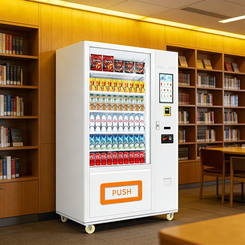 Bandeng Snack Beverage Cold Drink Beer Milk Automatic Combo Vending Machine with CE and ISO9001 Certificate
