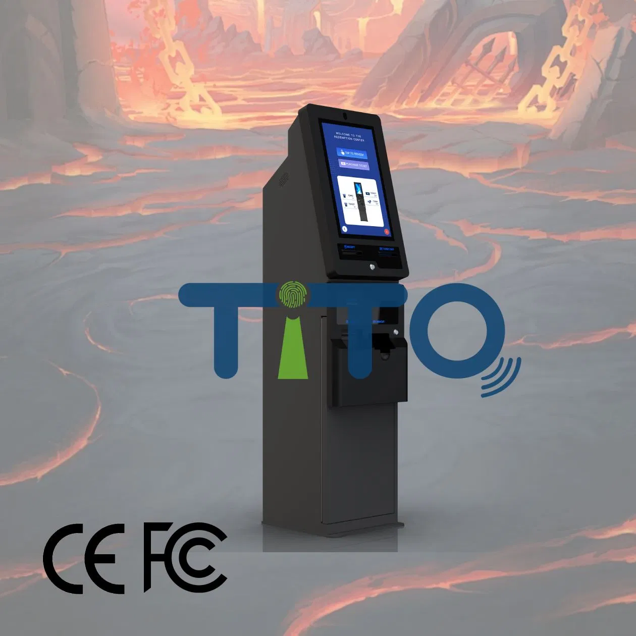 Arcade Game Video Ticket Redemption Kiosk & Terminal - Tito Cash out System with Bill Validator/Acceptor