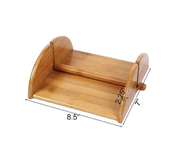Bamboo Tissue Rack Paper Dispenser Napkin Holder