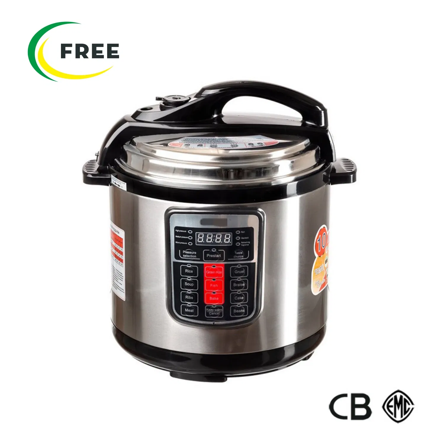 Factory Direct 6L Non-Stick Coating Inner Pot Electric Pressure Cooker
