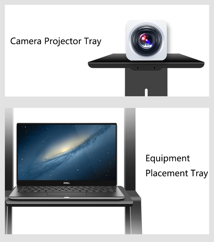 Bnt Indoor Outdoor Universal 32"-70" Mobile LCD TV Cart Trolley Floor Stand TV with 360 Degree Rotating Brake Wheels