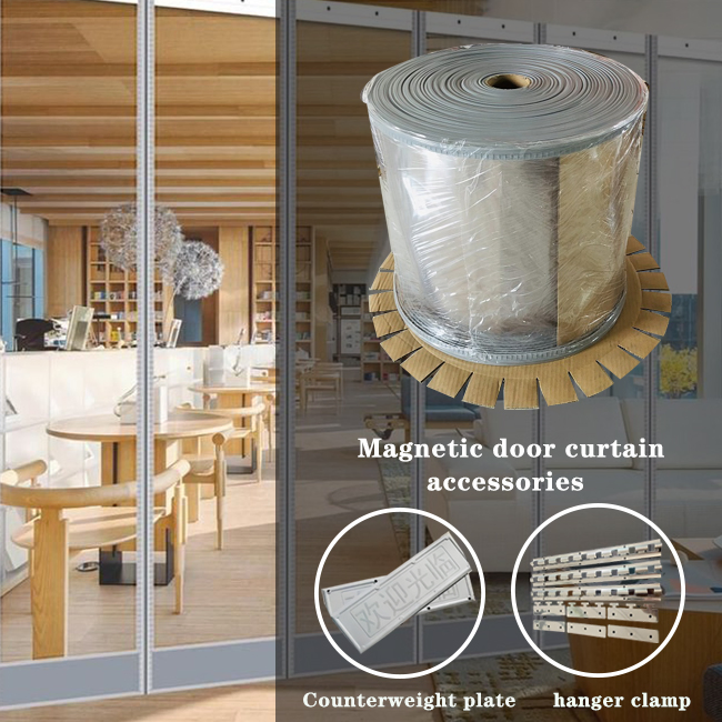 Tianhe PVC Transparent Isolation Magnetic Curtain