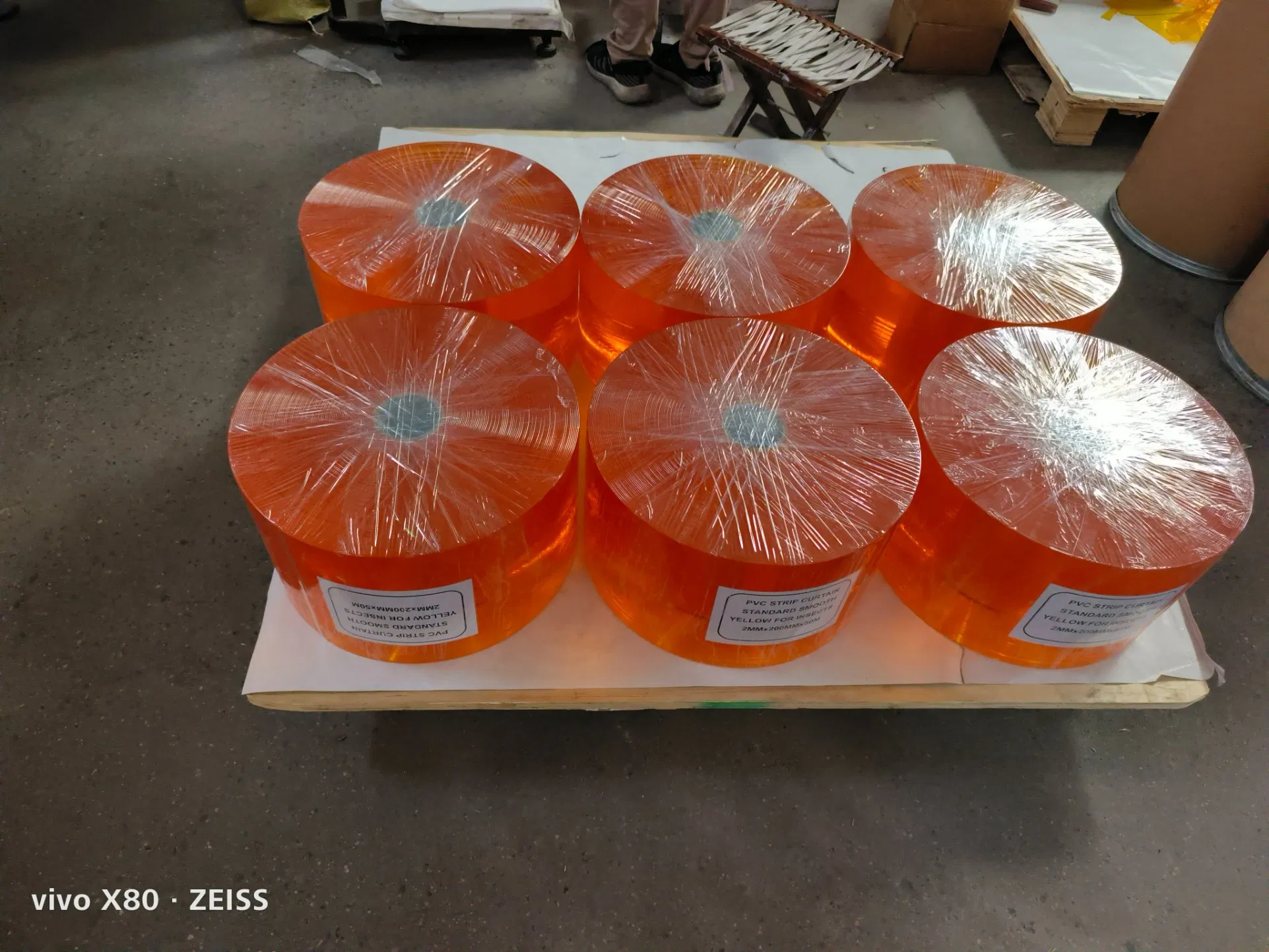 Orange Color High Quality Anti-Insect PVC Strip Curtain