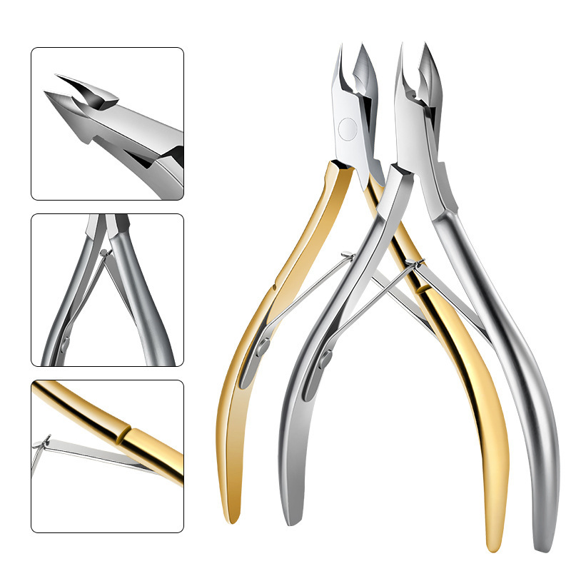 Stainless Steel Nail Cuticle Clipper Beauty Tweezers
