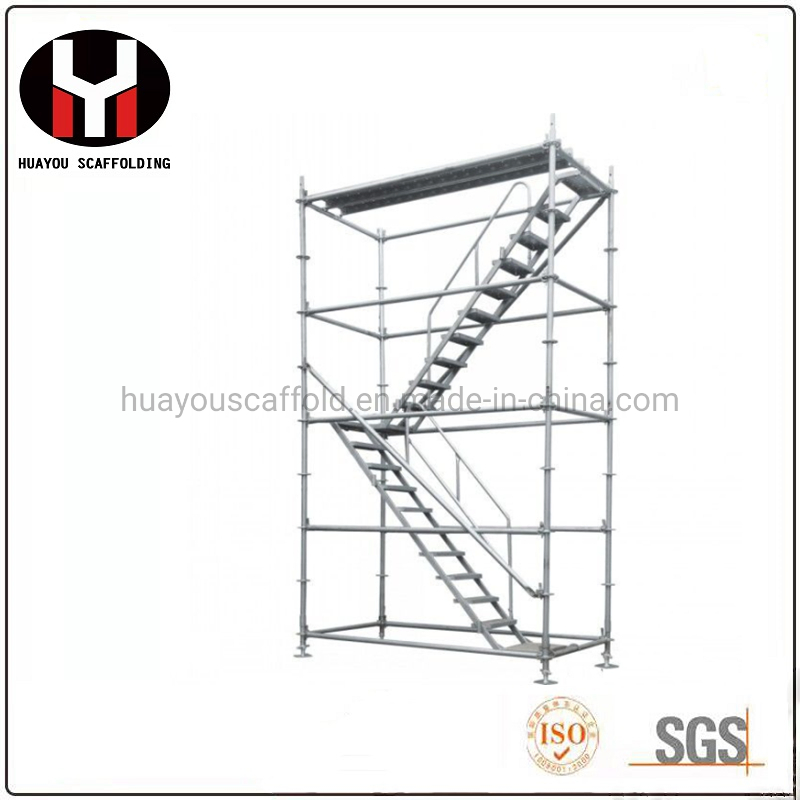 Construction Modular System Scaffolding HDG Ringlock with Staircase Platform