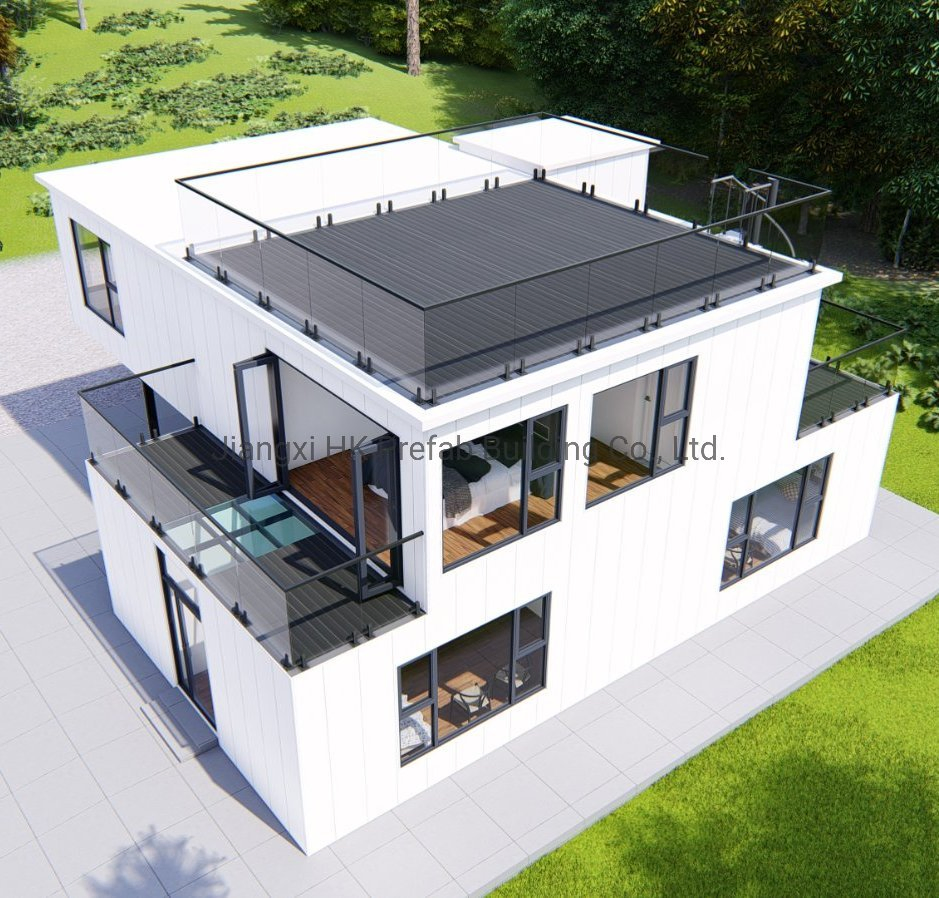 China 40FT Luxury Villa Capsule Steel Frame Building Vessel Living Wooden Modular Casa Prefabricada Container House