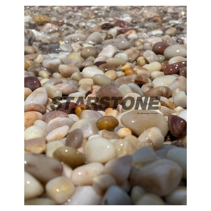 Natural Top Quality Colorful Paving Stone Garden Decoration Cobble Pebble