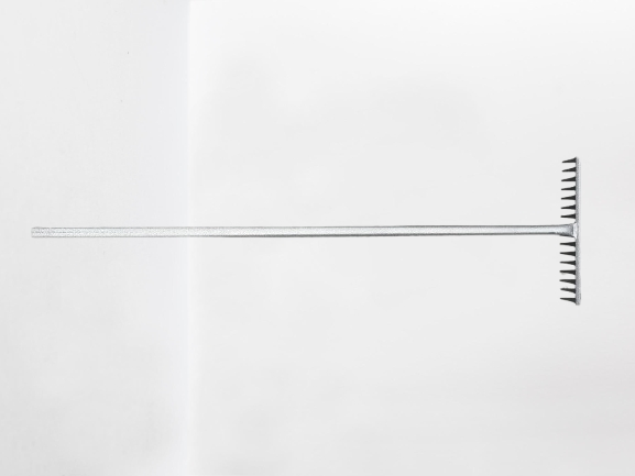 Rake Head with Handle Carbon Steel