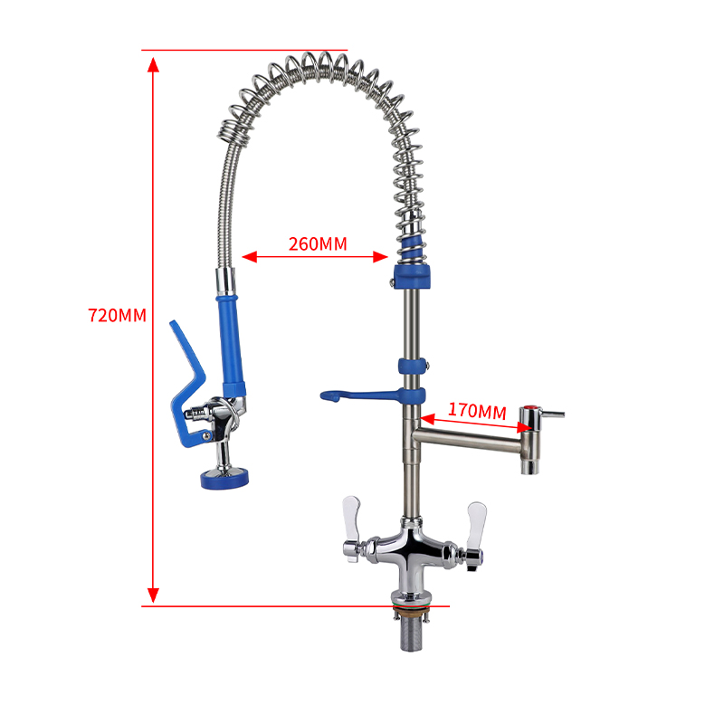 Premium Yc5822 Adjustable Spray Head Dishwasher Pre-Rinse Tap