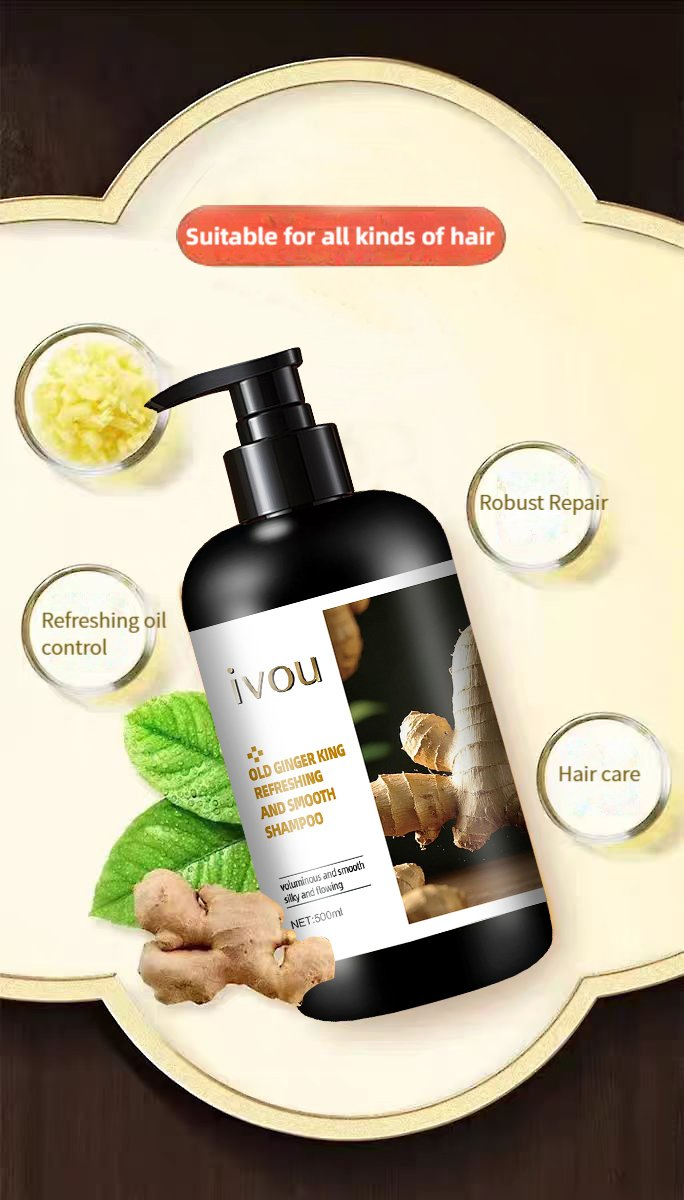 OEM/ODM Custom Old Ginger King Nourishing Hair Shampoo Deep Hydration Root Strengthening and Hair Care Shampoo