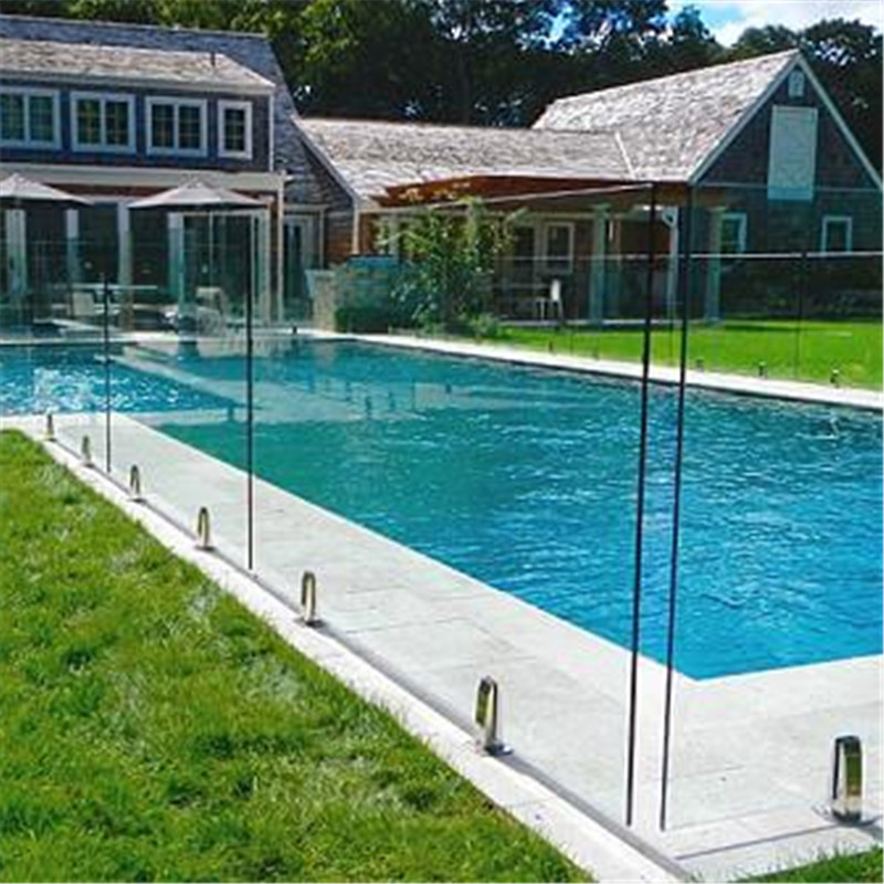 Factory Manufacture Balcony Glass Guardrail Home Pool Glass Railing Handrail Glass Fencing