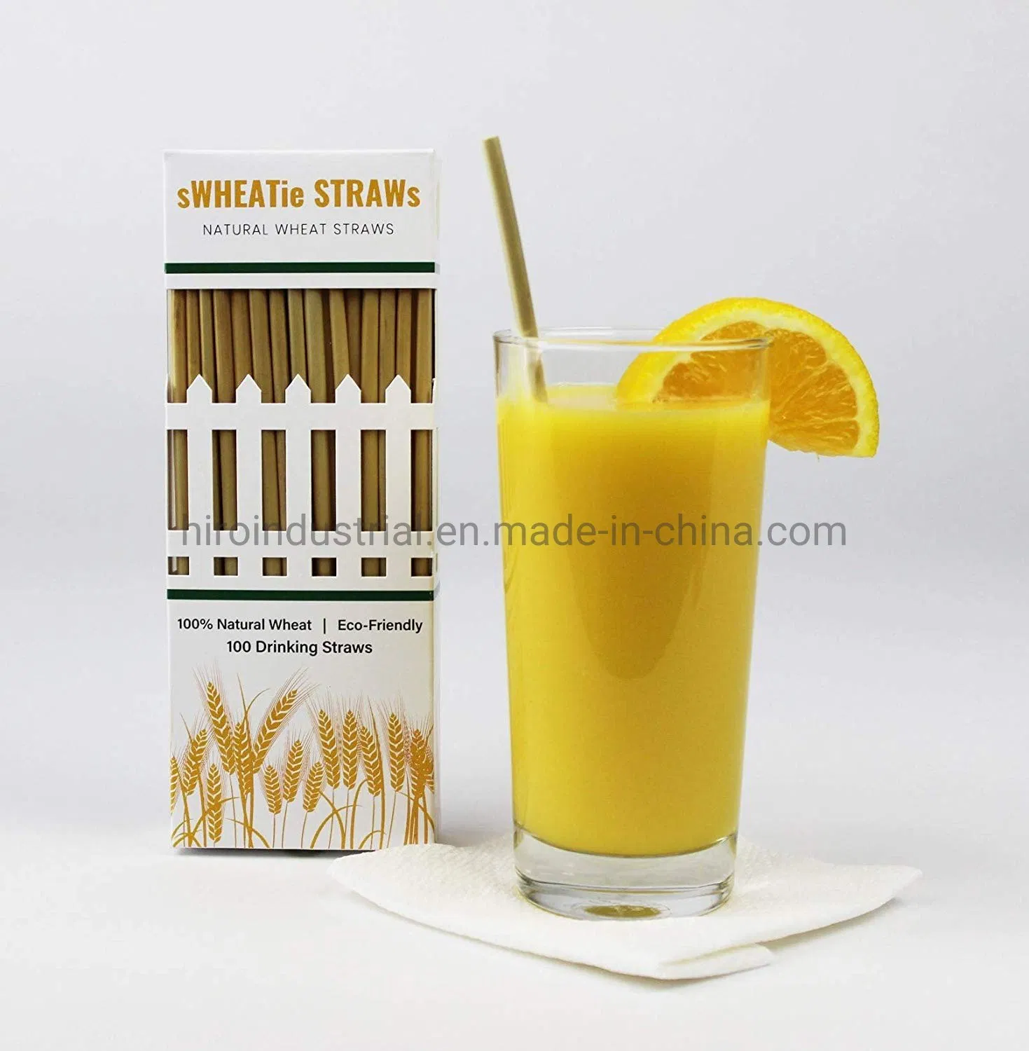 Eco-Friendly Wholesale 100% Organic Drinking Wheat Straws