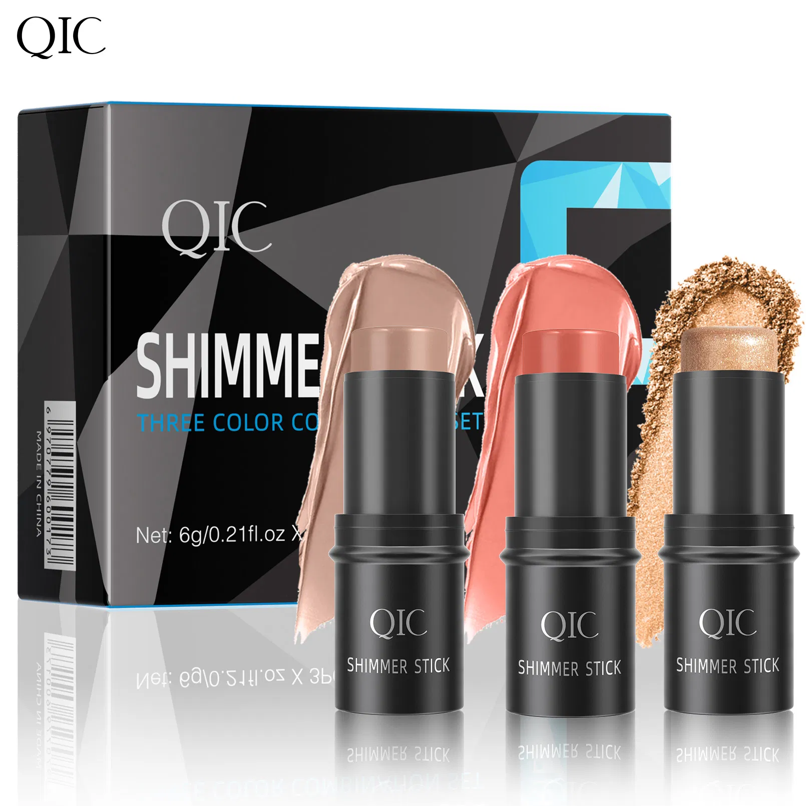Multi-Purpose Makeup Stick Three-Dimensional Brightening Face Concealer Bronzer Contouring Stick Set
